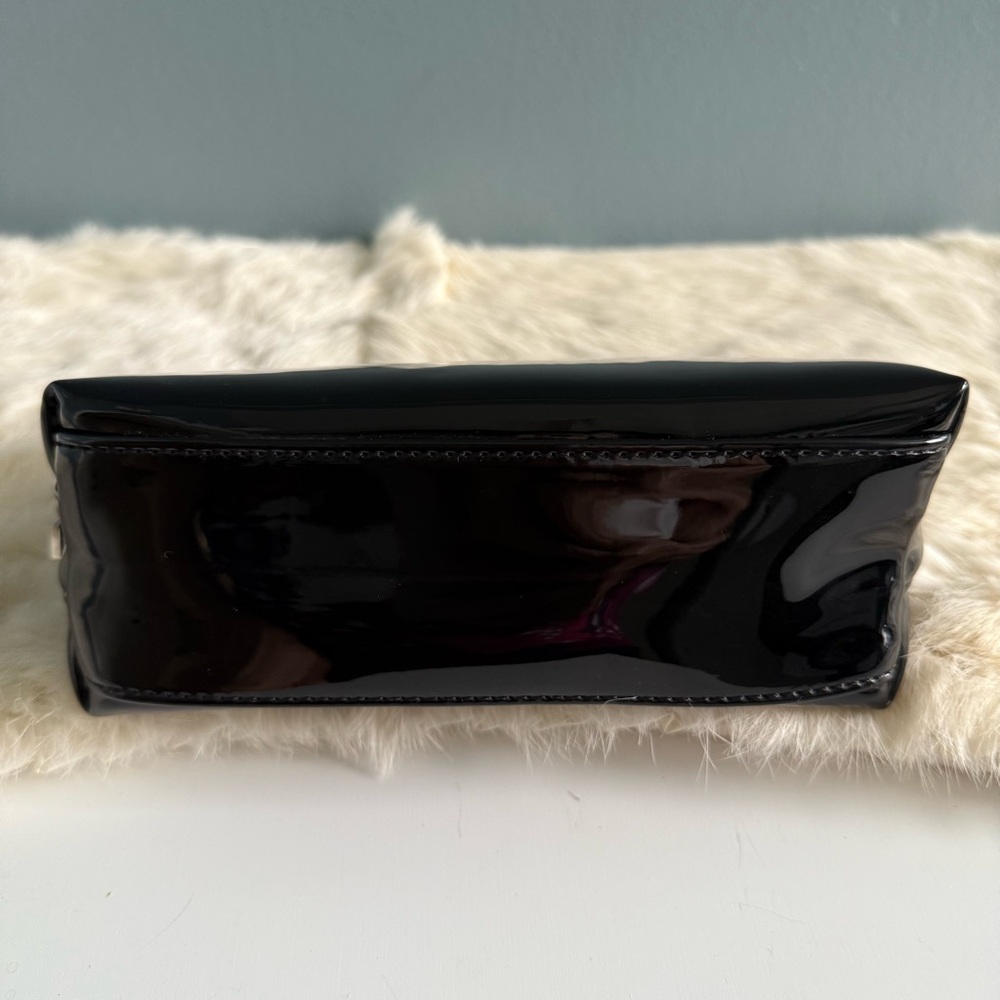 Dolls Kill Black Patent Leather Cosmetic Travel Bag - Picture 5 of 7